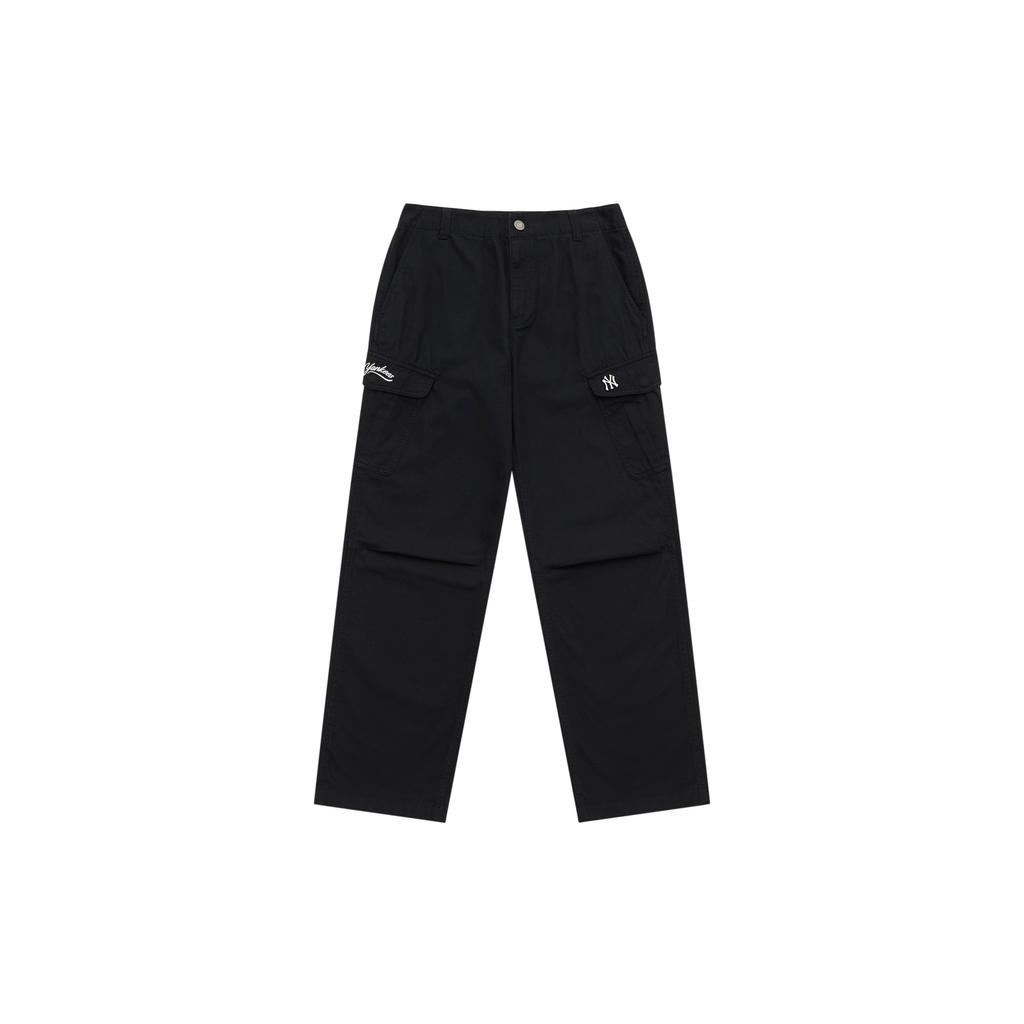 New MLB MLB Preppy Style Collection New York Yankees FW24 Cargo Pants Unisex Black 3AWPV0246-50BKS
