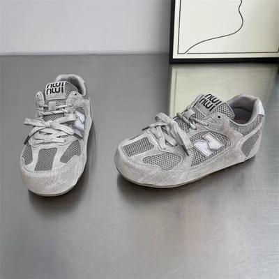 Platte schoenen dames lente en zomer nieuw retro mesh ademend sport en vrije tijd board schoenen
