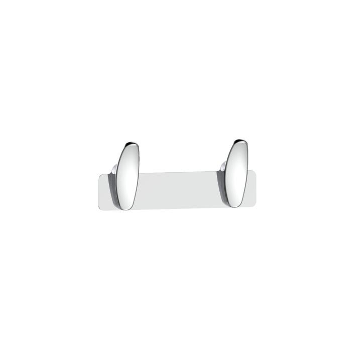 Zinc Alloy Multi-Hook Wall-Mounted Coat and Towel Rack for Kitchen and Bathroom