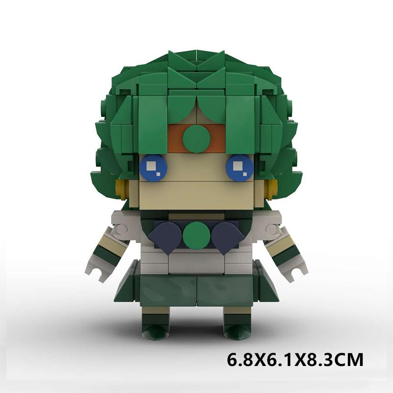 Anime Series Cute Girl Cartoon Characters Building Blocks MOC Beautiful Magic Girl Warrior Assembly Model Puzzle Kids Toy Gift