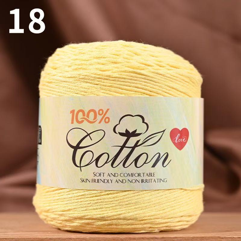 75g Medium Cotton Yarn Cake for Baby Sweater & Crochet Hat - Skin-friendly, Hand-knitted