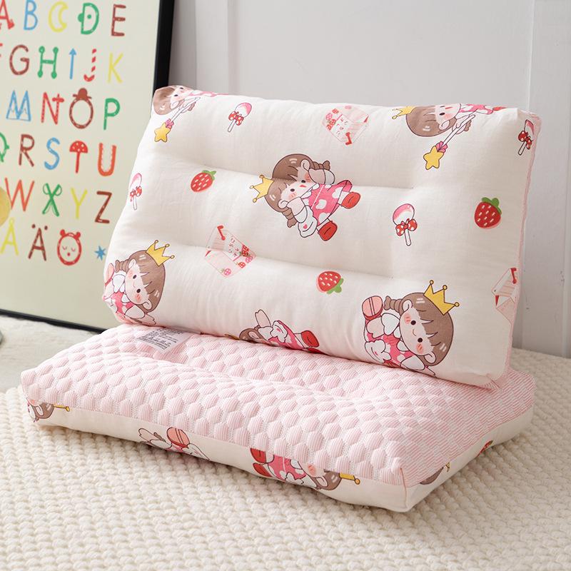 Children's Double-Sided Cartoon Cotton Bean Pillow - High Elasticity
