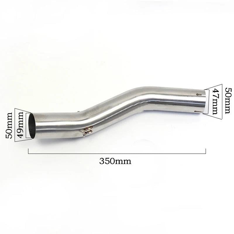 Fit for EYTTIBNA ZX10R ZX-10R 2004 2005 51MM Motorcycle Exhaust Muffler Intermediate Link Pipe Muffler Exhaust End Silencer