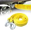 Bright Glow In Dark Towing Strap Cable 3 Meters Long Hook Design Suitable For Car Trucks Safe Night Towing Emergency Use