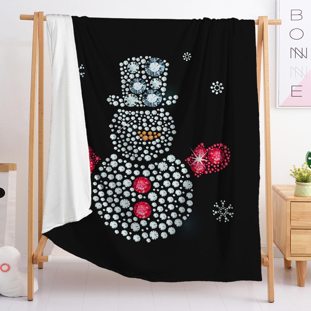 Digital Print Flannel Blanket Wish Christmas Blanket Flannel Blanket