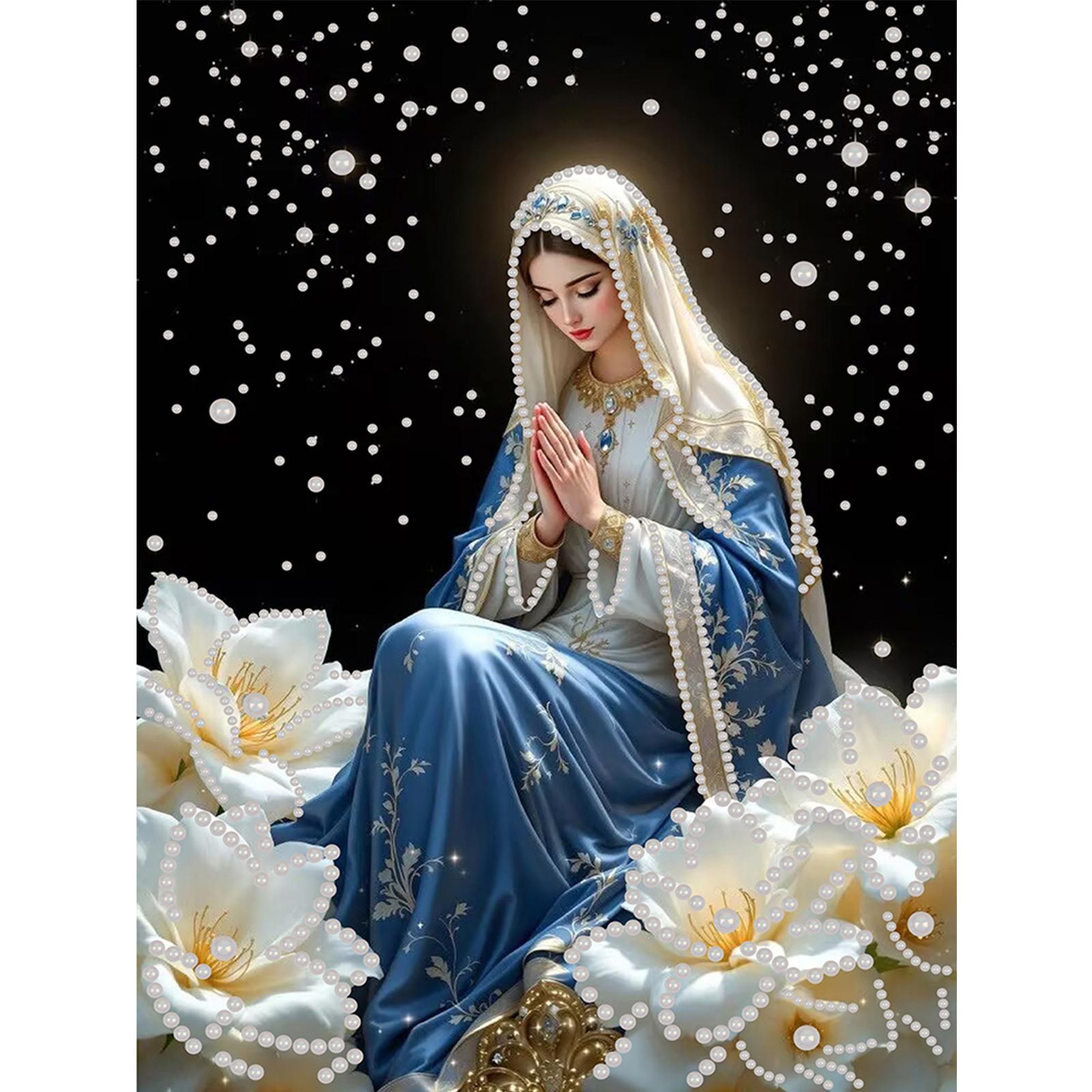 

DIY Картина жемчугом для взрослых начинающих Декор для дома на стену Картины жемчужными камнями Изобразительное искусство Поделки 30x40 см Без рамы