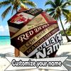 Custom Name Personalized Manchester United Print Umbrella, Auto Open Close, 8‑Rib Sturdy Frame, Commute Camping Hiking Use, Birthday Gift