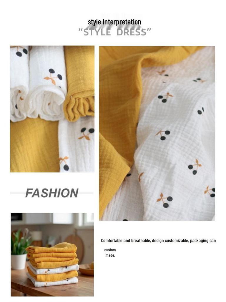 Premium Quality Pure Cotton Newborn Tassel Swaddle Blanket - Double-Layer, Breathable, Japanese Style, for Winter.