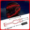 Motorcycle Helmet LED Warning Lights Night Riding Helmet Motor Cold Light Strip EL Waterproof Sticker Motorcycle Accessories