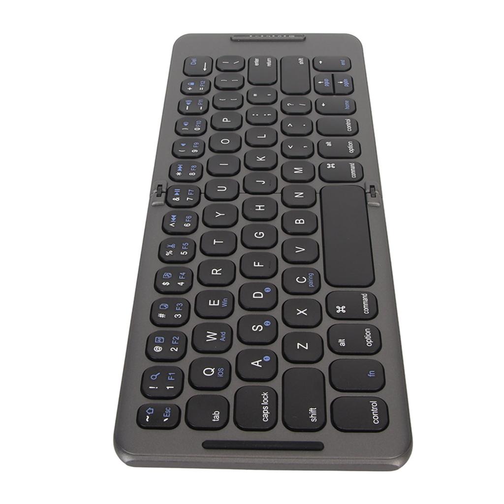 Foldable Bluetooth Keyboard 2 Fold Wireless Keyboard 3 Channel for Tablet Computer