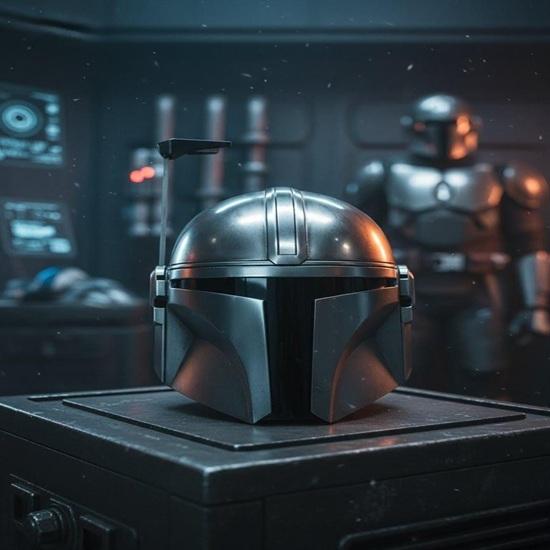 Handmade Steel Mandalorian Helmet Star Wars Cosplay Wearable Adult Costume, Medieval Bounty Hunter Armor Style Prop for Halloween, Display