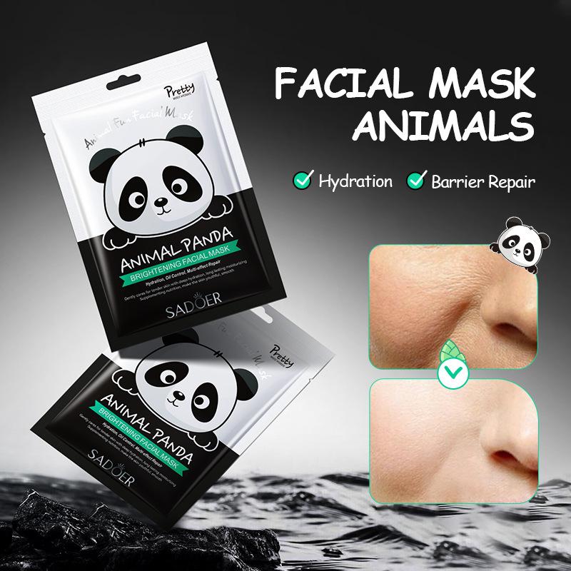 Sadoer Animal Panda Pattern Brightening Mask Nourishing Skin Mask