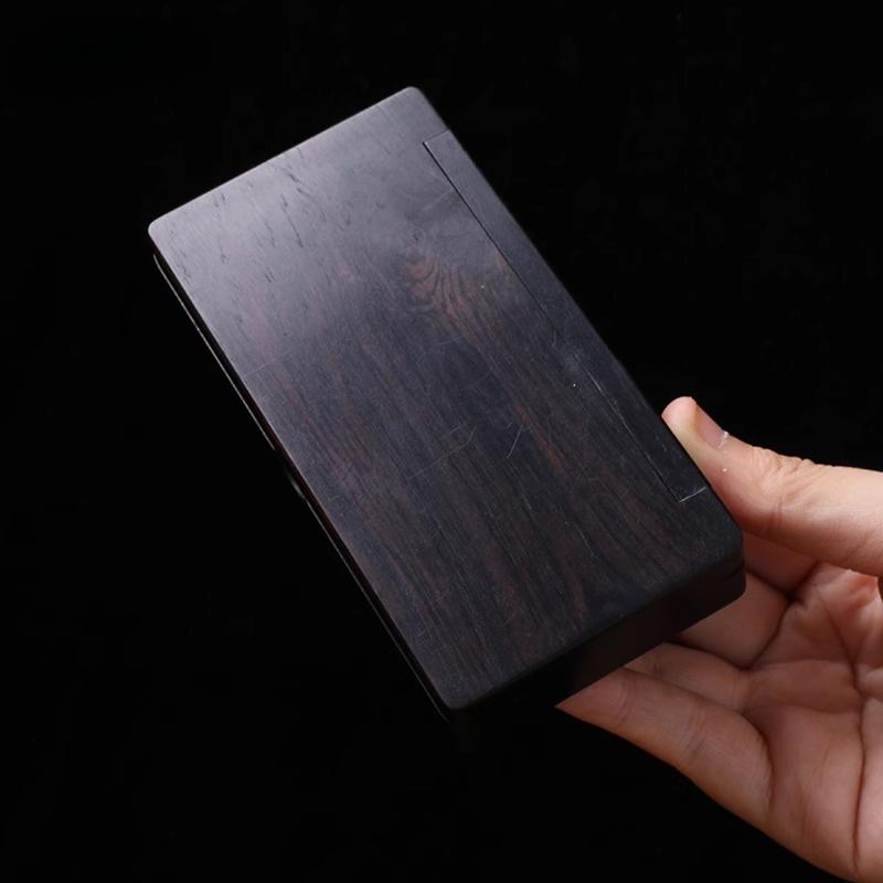 

Incense Stick Wooden Box Engraved Lotus Green Pine Clover Pattern Incense Burner Travel Portable Indoor Storage Joss Stick Box