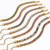 Fashion Bracelet Jewelry Bohemian Style Stainless Steel 18k Gold Plated Colored Zircon Inlay Bracelet for Women Gift