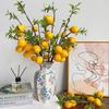Artificial Lemon Branch with 5 Lemons - Home Decor & Photography Prop