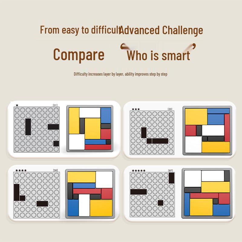 Logic Puzzle Cube: Children's Educational Building Block Game for Parent-Child Interaction and Intelligence Development.