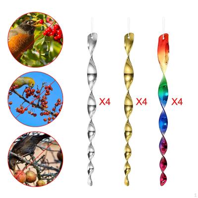 12x odpuzovače ptáků, plašicí tyče, plašicí zařízení, reflexní spirála