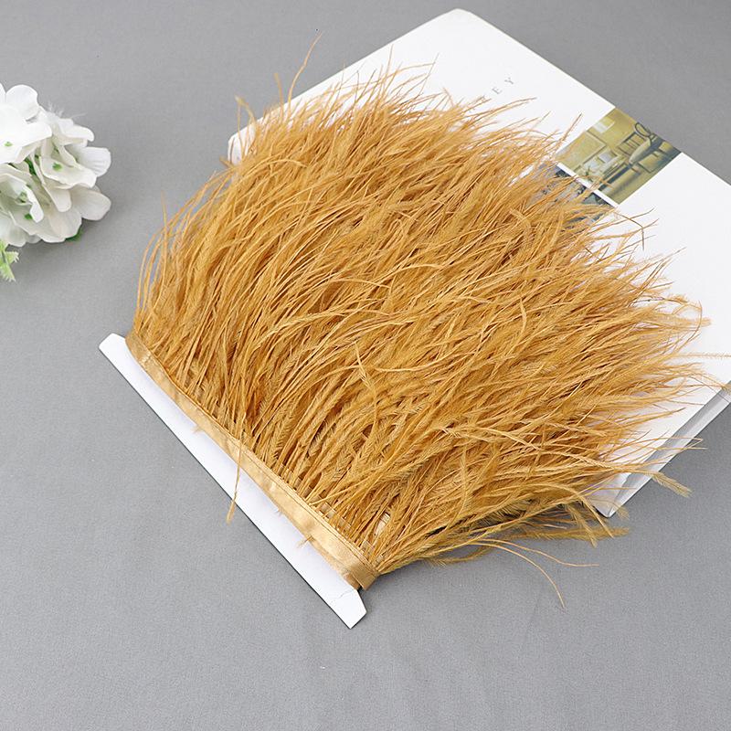 Ostrich Feather Lace Cloth Bandwidth 10-15Cm Stage Performance Clothing Decoration Accessories Lace Feather Ribbon