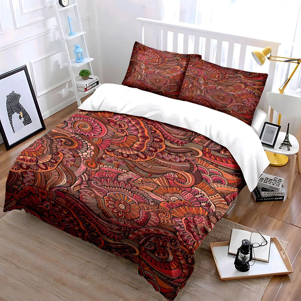 Floral and Paisley Swirls. Bedding Sets Duvet Cover Sets Duvet Covers Pillowcases(1 * Duvet Cover 2 * Pillowcases Without Duvet Insert)