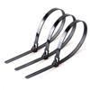 Reusable Nylon Cable Tie with Releasable Buckle - Black & White