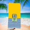 Beach Towel Oversized Sand Free Quick Dry Microfiber Sardine Fish Star Print Blue Towels for Adults Pool Swim Camping Travel