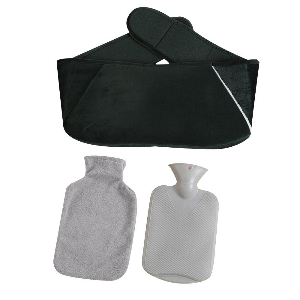 Portable PVC Hot Water Bottle Belt Wearable Cartoon Hot Water Pouch Soft Hand Warmer Plush Waist Cover Belt
