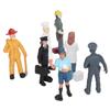 7 Pcs People Figures Solid Eco Friendly PVC Work People Model Bright Colors Character Model Toy