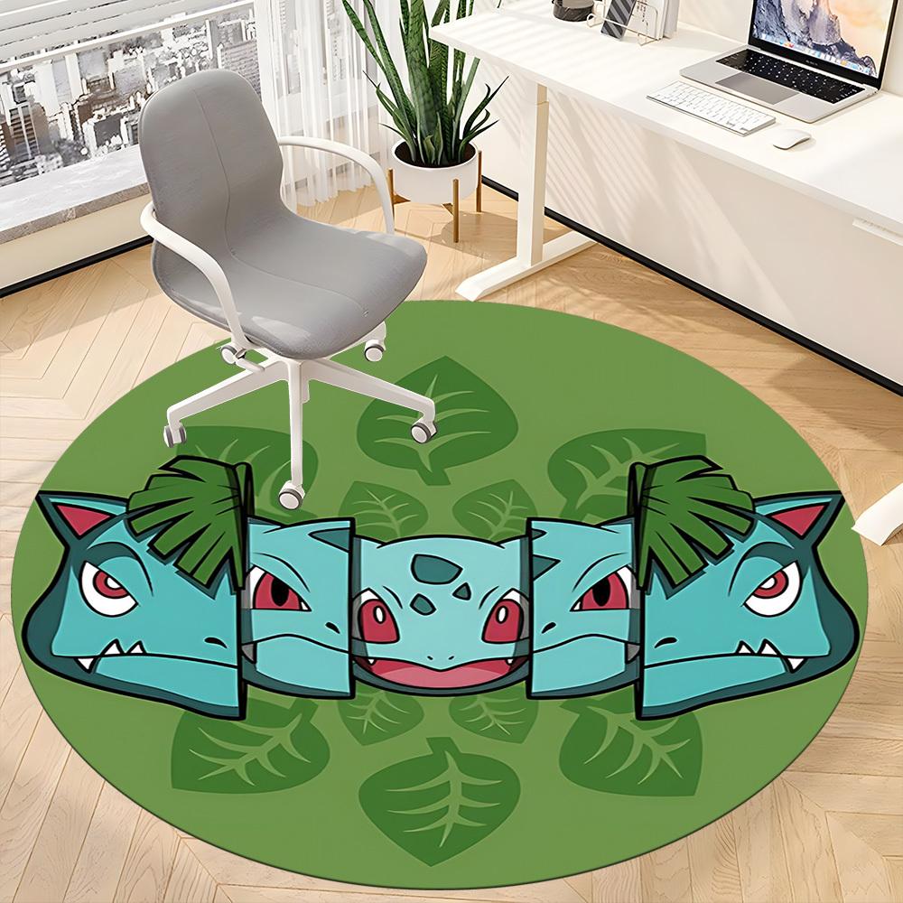 1pc Pokémon Office Round Area Rug, Under Office Chairs Bedroom Living Room Home Decor a0926142
