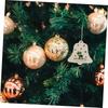 10pcs unfinished wooden Christmas ornaments suitable for holiday home decor and creative projects for boys and girls