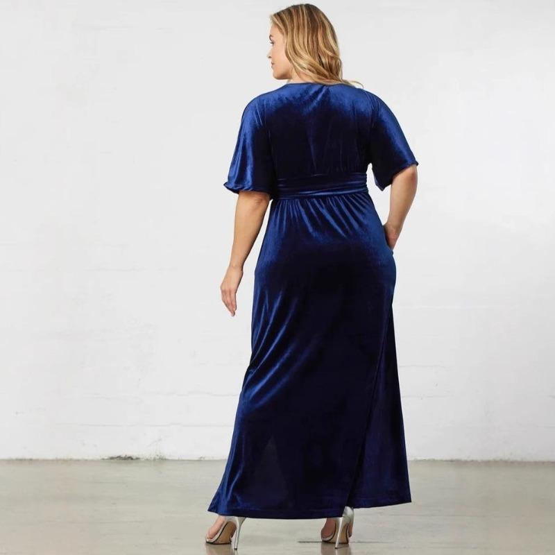 Fall New Arrivals Best-Selling Women's Dresses High-Waisted Dresses Velvet Short-Sleeve Dresses and Long Dresses