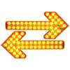 LED Arrow Direction Indicator Strobe Light for Sprinkler Trucks.