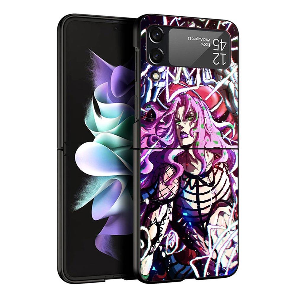 JoJo's Bizarre Adventure Hot Anime Black Phone Case For Samsung ZFlip7 ZFlip6 ZFlip5 ZFlip4 ZFlip3 5G Hard Protective Galaxy Z F