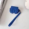 New AirPods Earphone Case Skin-sensitive Leather Apple Bluetooth Machine Anti-drop Earphone Case Hand Rope Embossed Plaid