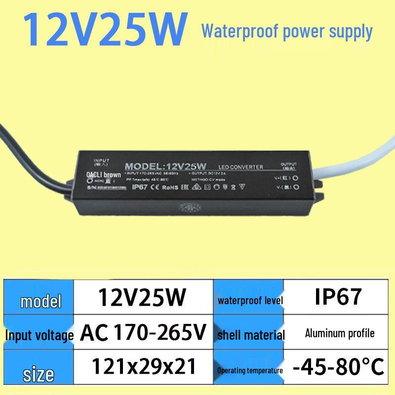 220V to 12V/24V IP67 Waterproof 400W LED Submersible Power Supply Transformer