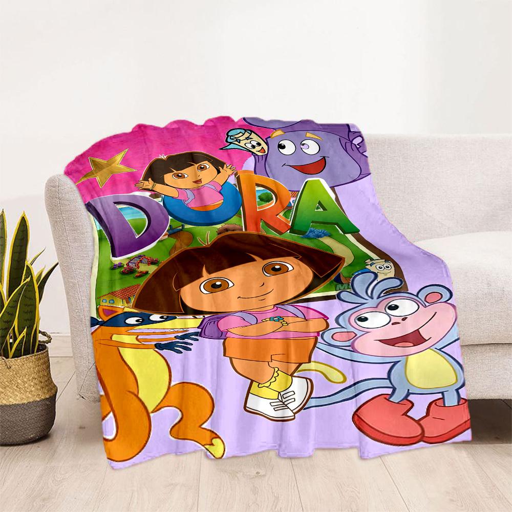 Dora Explorer Blanket Soft Warm Cozy Great for Couch Livingroom Sofa Four Seasons Universal Modern Style Birthday Christmas Gift Blanket