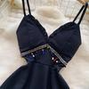 Summer Women Sexy V-neck Spaghetti Strap Club Party Mini Short Dresses For Girls