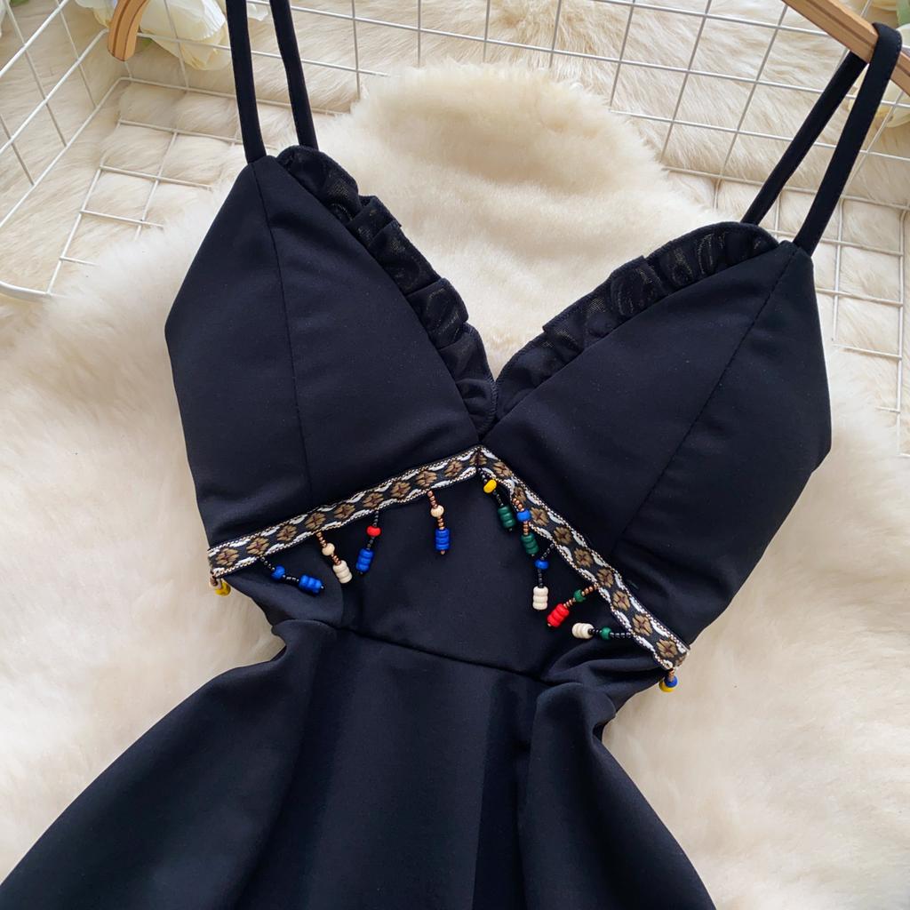 Summer Women Sexy V-neck Spaghetti Strap Club Party Mini Short Dresses For Girls