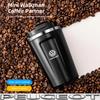 hijk1 Car Cafe Coffee Mug 380ML Stainless Steel Thermos Mug For VW Golf Tiguan T-Roc Polo Passat ID.4 T-Cross ID.3 Taigo ID.7 Atlas