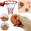 6cm Hollow Elastic Ball Rubber Mini Sports Basketball  Soft High Bouncy Decompression Ball Family Parent-Child Games