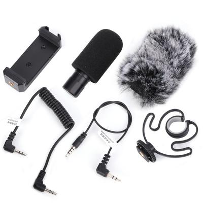Ordro Portable Video Recording Microphone for Mobile SLR Camera with Shockproof Bracket