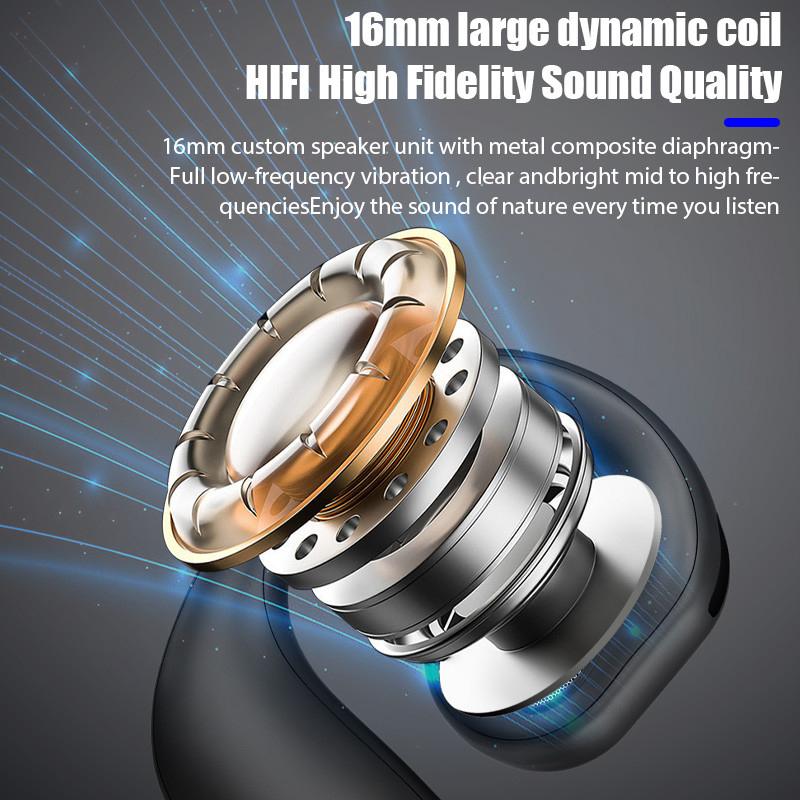 Wireless Headphone Bluetooth 5.3 Headset Hands-Free Noise Control Stereo Music Earphone With Mic For Xiaomi Iphone Samsung