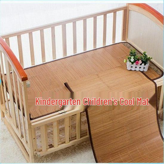 Student Summer Mat - Double-Sided Bamboo & Ice Silk, 0.9m Single, 1.1m Dual-Use, Grass Mat for Dormitory, 1.2mx0.7m
