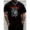 Medusa Graphic Printed Men's Luxury Cotton Short Sleeved T-shirt for Summer Unisex Men's and Women's Street Fashion