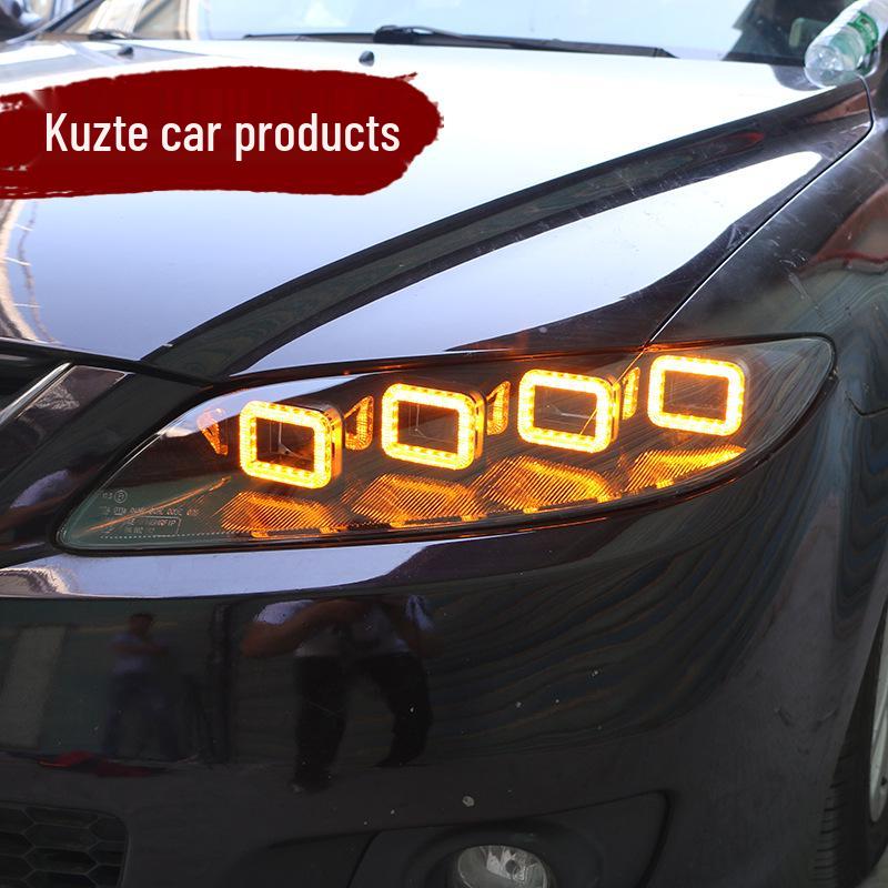 Bugatti-Style LED Daytime Running Lights & Turn Signals for Mazda 6