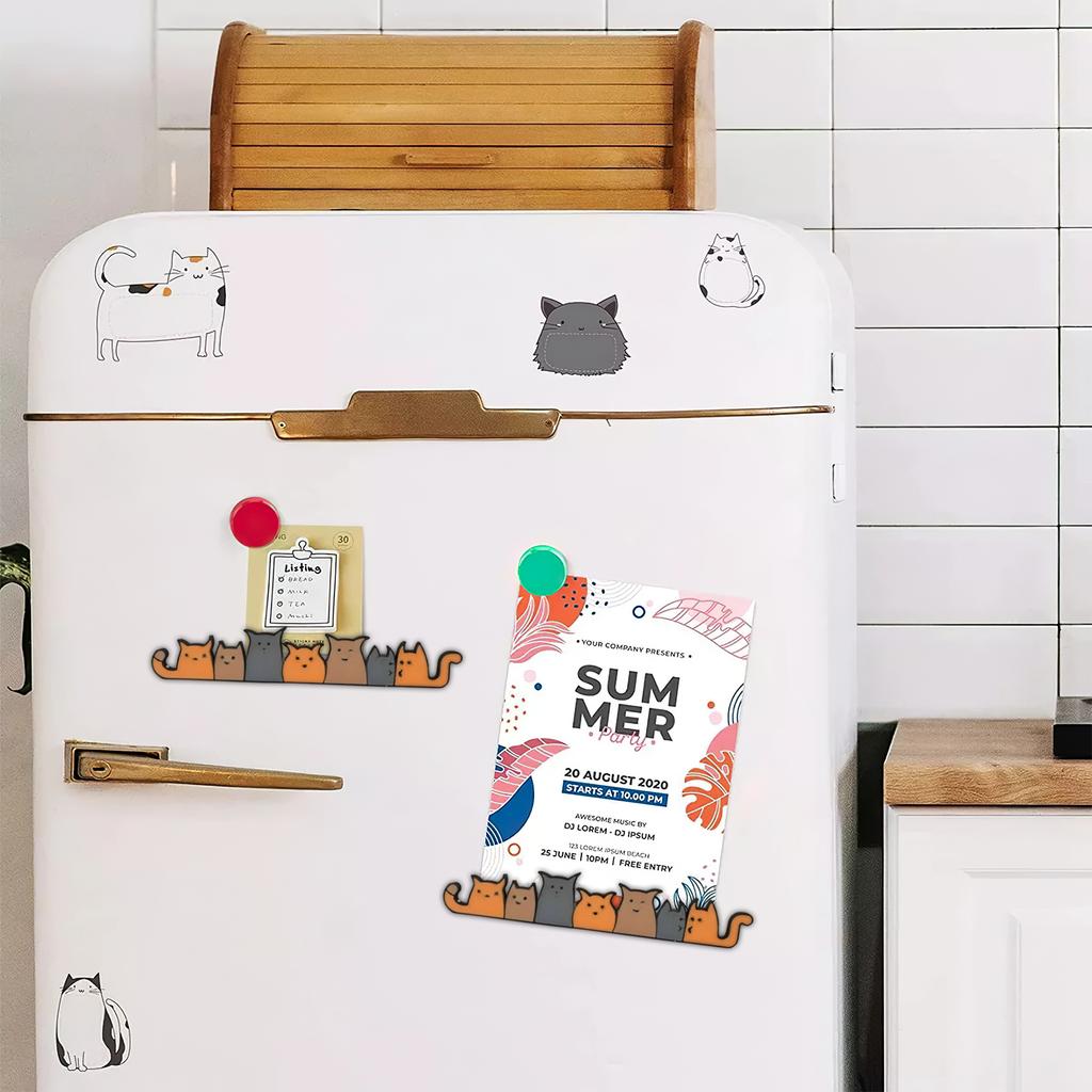 Kuchyně Domov Kočka Samolepka na lednici Lednice Klip na fotoalbum