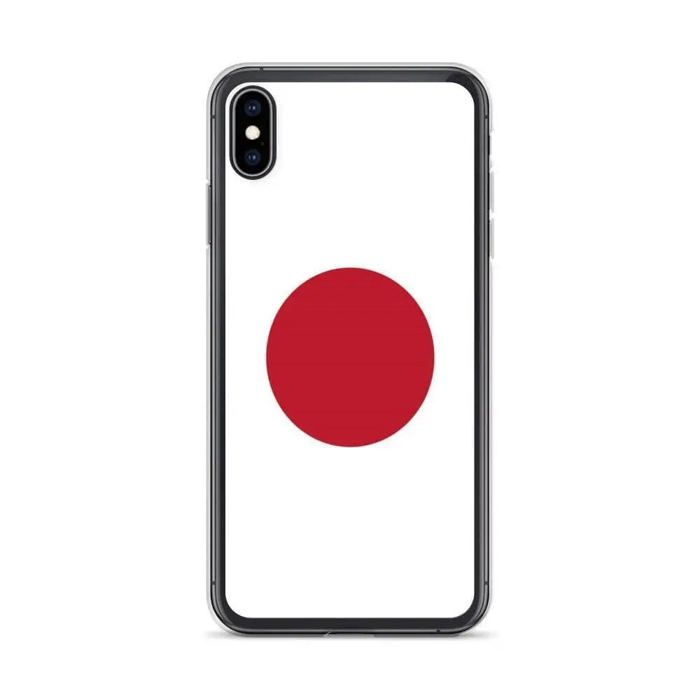 Coque iPhone - Drapeau Japon - iPhone XS Max - Souple - Multicolore - Design unique