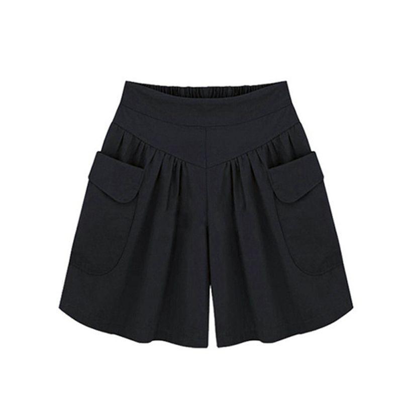 Casual Womens Fashion Loose Wide Leg Pants Pocket Leggings L5xl Culottes