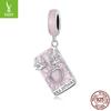 Yin Ziyun Handmade Pink Tarot Lover Pendant with Drip Glue Beads