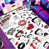 Betty Boop Print Rug, Washable Floor Carpet, For Entryway Dorm Laundry Room Office Study, Home Decor Birthday Christmas Gift