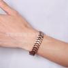 Mens Vintage Magnetic Energy Bracelet Alloy Geometric Cuff Retro Style Handmade Jewelry Daily Wear Gift